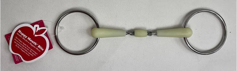 Jeffries Happy Mouth Roller Centre Loose Ring Horse Bit